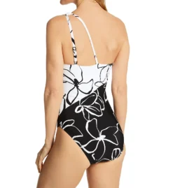 La Blanca Moonlit Silhouette One Shoulder Keyhole Swimsuit LB2CK14 -Allure Wear Shop la blanca labl01 lb2ck14 bs