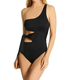 La Blanca Island Goddess One Shoulder Tie One Piece Swimsuit LB2IG10