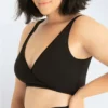 Leading Lady Charlene Crossover Mesh Trim Wireless Bralette 5511 -Allure Wear Shop leading lady lea001 5511 gs