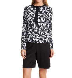 Leilani Kapalua Half Zip Rash Guard Swim Top G720285 -Allure Wear Shop leilani lei01 g720285 cs2