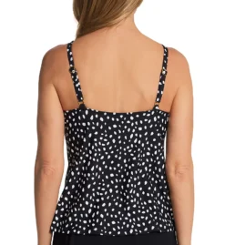 Leilani Hamptons Dot Cali High Neck Tankini Swim Top J720349 -Allure Wear Shop leilani lei01 j720349 bs