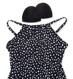 Leilani Hamptons Dot Cali High Neck Tankini Swim Top J720349 -Allure Wear Shop leilani lei01 j720349 cs6