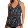 Leilani Hamptons Dot Racer Back Plunge Tankini Swim Top J720363 -Allure Wear Shop leilani lei01 j720363 gs