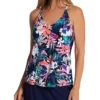 Leilani Barbados Breeze Racer Back Tankini Swim Top J720663