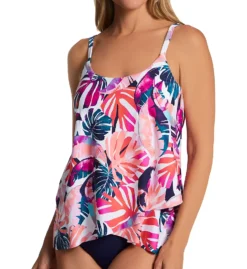 Leilani Palm Beach Cape Town Scoop Tankini Swim Top J720858