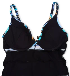 Leilani Oceanside Palm Gemini Tiered Tankini Swim Top J721031 -Allure Wear Shop leilani lei01 j721031 cs6