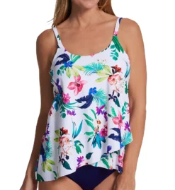 Leilani Sunshine Floral Cape Town Tankini Swim Top J721458 -Allure Wear Shop leilani lei01 j721458 fs