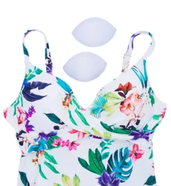 Leilani Sunshine Floral Gemini Tankini Swim Top J721470 -Allure Wear Shop leilani lei01 j721470 cs5
