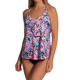 Leilani Tahiti Glow Racer Back Tankini Swim Top J721663 -Allure Wear Shop leilani lei01 j721663 cs1