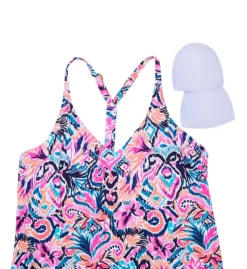 Leilani Tahiti Glow Racer Back Tankini Swim Top J721663 -Allure Wear Shop leilani lei01 j721663 cs5