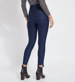 Lysse Leggings Side Slit Repreve Denim Legging 2351 -Allure Wear Shop lysse leggings lile01 2351 bs