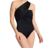 MagicSuit Solid Goddess One Shoulder One Piece Swimsuit 6006074 -Allure Wear Shop magicsuit mags01 6006074 gs