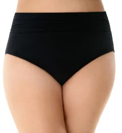 MagicSuit Plus Size Shirred Jersey Brief Swim Bottom 608059W