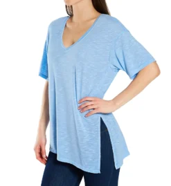 Michael Stars Brooklyn Jersey Jasper Double V Neck Tee 6954