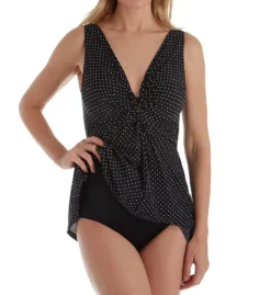 Miraclesuit Pin Point Marais Wireless One Piece Swim Dress 6518535 -Allure Wear Shop miraclesuit mira01 6518535 cs1