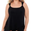 Miraclesuit Plus Size Razzle Dazzle Underwire Tankini Swim Top 6518826 -Allure Wear Shop miraclesuit mira01 6518826 gs