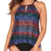 Miraclesuit Tramonto Belle Peephole Tankini Swim Top 6530460 -Allure Wear Shop miraclesuit mira01 6530460 gs