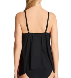 Miraclesuit Poppy Peephole Tankini Swim Top 6531460 -Allure Wear Shop miraclesuit mira01 6531460 bs