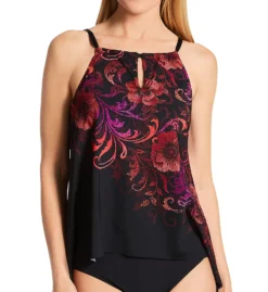 Miraclesuit Poppy Peephole Tankini Swim Top 6531460 -Allure Wear Shop miraclesuit mira01 6531460 fs