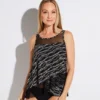 Miraclesuit Linked In Mirage Tankini Swim Top 6553941 -Allure Wear Shop miraclesuit mira01 6553941 gs