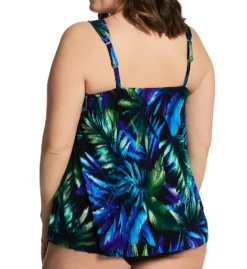 Miraclesuit Plus Size Useppa Dazzle Tankini Swim Top 6555626 -Allure Wear Shop miraclesuit mira01 6555626 bs