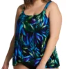 Miraclesuit Plus Size Useppa Dazzle Tankini Swim Top 6555626 -Allure Wear Shop miraclesuit mira01 6555626 gs