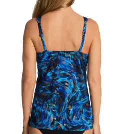 Miraclesuit Fandango Plunge Tankini Swim Top 6556102 -Allure Wear Shop miraclesuit mira01 6556102 bs
