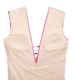 Nanette Lepore Silk Blossoms-White Priya One Piece Swimsuit L011026N -Allure Wear Shop nanette lepore nan01 l011026n cs1