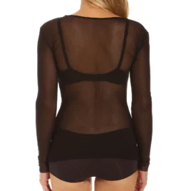 Only Hearts Tulle Long Sleeve Crew Neck Tee 42758 -Allure Wear Shop only hearts ohrt01 42758 bs