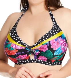 Pour Moi In The Mix Hidden Underwire Halter Tie Swim Top 20702