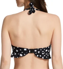 Pour Moi Cascade Halter Non-Wired Frill Swim Top 25209 -Allure Wear Shop pour moi pmoi01 25209 bs