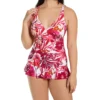Profile By Gottex Escape In Bali V Neck One Piece Swim Dress B2D05 -Allure Wear Shop profile by gottex prof01 b2d05 gs