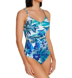 Profile By Gottex Escape In Bali D Cup V Neck One Piece Swimsuit B2D41