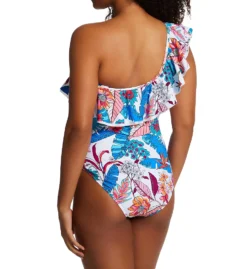Profile By Gottex Bohemian Gypsy One Shoulder Ruffle 1 Pc Swimsuit BG2061 -Allure Wear Shop profile by gottex prof01 bg2061 bs
