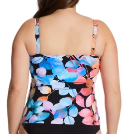 Profile By Gottex Plus Size Color Rush Square Neck Tankini Swim Top CR1W18 -Allure Wear Shop profile by gottex prof01 cr1w18 bs