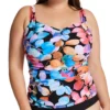 Profile By Gottex Plus Size Color Rush Square Neck Tankini Swim Top CR1W18 -Allure Wear Shop profile by gottex prof01 cr1w18 gs