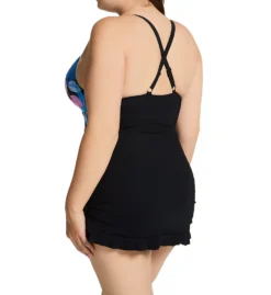 Profile By Gottex Plus Size Color Rush Swim Dress CR2W01 -Allure Wear Shop profile by gottex prof01 cr2w01 bs