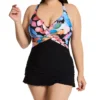 Profile By Gottex Plus Size Color Rush Swim Dress CR2W01 -Allure Wear Shop profile by gottex prof01 cr2w01 gs