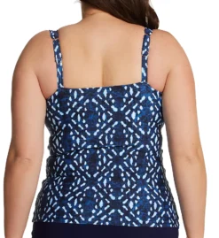 Profile By Gottex Plus Size Malaku Square Neck Tankini Swim Top M1W18 -Allure Wear Shop profile by gottex prof01 m1w18 bs