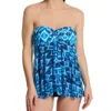Profile By Gottex Ocean Blues Bandeau Flyaway One Piece Swim Dress OB2045