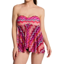 Profile By Gottex Palm Springs Bandeau One Piece Swimsuit PS2045