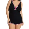 Profile By Gottex Plus Size Palm Springs One Piece Swim Dress PS2W88A -Allure Wear Shop profile by gottex prof01 ps2w88a gs