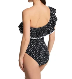 Profile By Gottex Supreme One Shoulder Ruffle One Piece Swimsuit S2061 -Allure Wear Shop profile by gottex prof01 s2061 bs