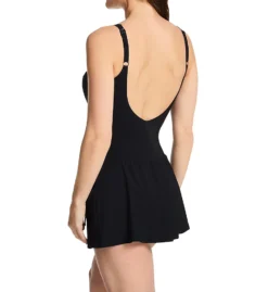 Profile By Gottex Twist Round Neck Skirted One Piece Swimdress TT2097 -Allure Wear Shop profile by gottex prof01 tt2097 bs