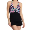 Profile By Gottex Wild Parade Halter Swim Dress One Piece WP2001