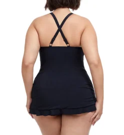 Profile By Gottex Plus Size Wild Parade Halter One Piece Swim Dress WP2W01 -Allure Wear Shop profile by gottex prof01 wp2w01 bs