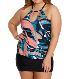 Raisins Curve Plus Size Alicante Solids Costa Skirt Swim Bottom E840069 -Allure Wear Shop raisins curve raic01 e840069 cs4