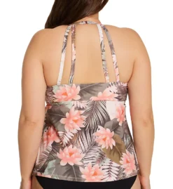 Raisins Curve Plus Size Laguna Rosalie Tankini Swim Top E840325 -Allure Wear Shop raisins curve raic01 e840325 bs