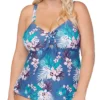 Raisins Curve Plus Size Haleiwa Zanzibar Tankini Swim Top E840545 -Allure Wear Shop raisins curve raic01 e840545 gs