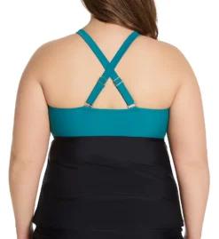 Raisins Curve Plus Size Costa Blanca Zanzibar Tankini Swim Top E841045 -Allure Wear Shop raisins curve raic01 e841045 cs1